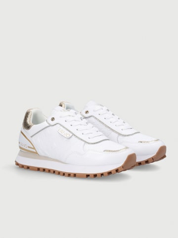 Liu Jo Skórzane sneakersy w kolorze białym