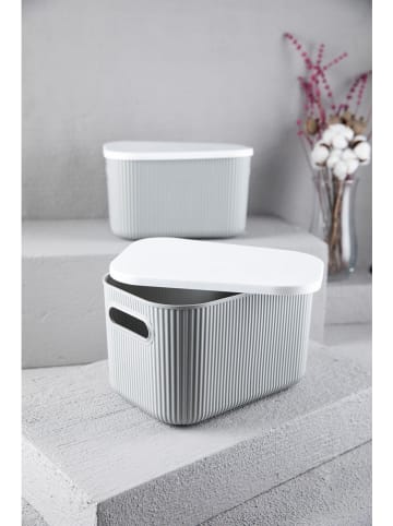 Violeta Home Aufbewahrungsbox in Grau - (B)27 x (H)16 x (T)38 cm