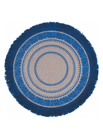 Villa d´Este 6er-Set: Tischsets in Blau - Ø 38 cm
