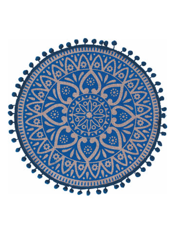 Villa d´Este 6er-Set: Tischsets in Blau - Ø 38 cm