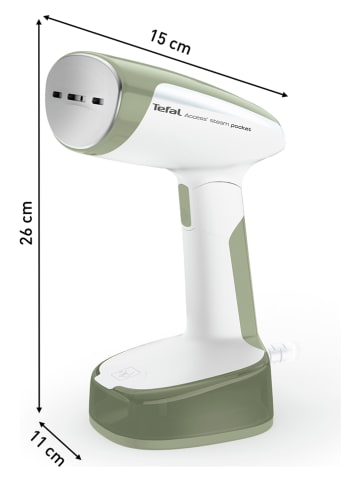 Tefal Stoomborstel "Access Steam Pocket" wit/groen