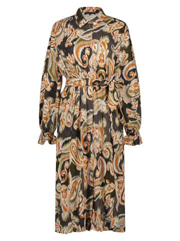 Tramontana Jurk zwart/beige/oranje