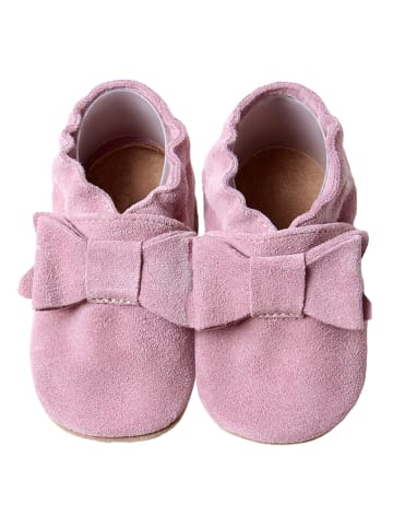 HOBEA-Germany Leder-Krabbelschuhe in Rosa