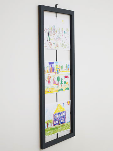 Woody Kids Ramka w kolorze czarnym na zdjęcia - 37 x 88 cm