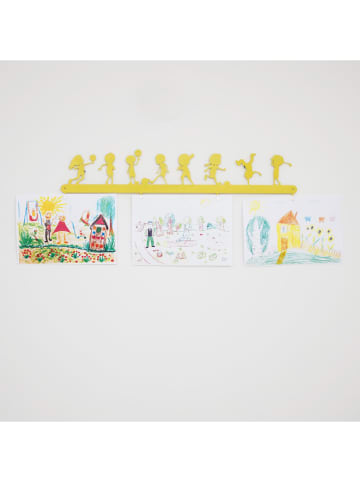 Woody Kids Bilderhänger in Gelb - (L)70 x (B)15 cm