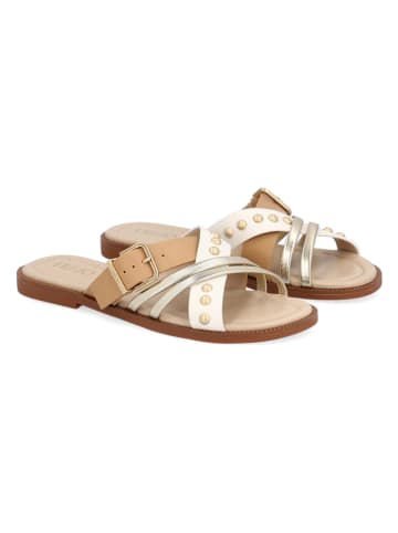 Liu Jo Slippers wit/goudkleurig