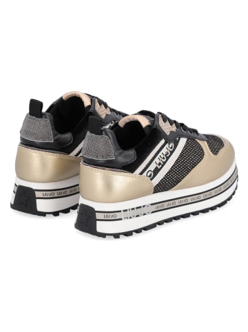 Liu Jo Sneakersy "Maxi Wonder" w kolorze złoto-czarnym