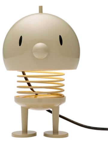 Hoptimist Decoratieve ledlamp "Lampe L" beige - (H)15 x Ø 10 cm