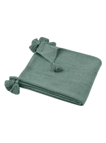 STOF France Plaid "Sanchez" groen - (L)150 x (B)125 cm