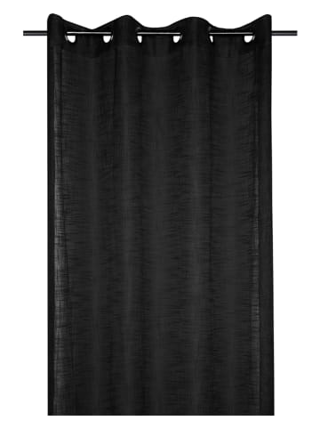 STOF France Ringgordijn "Ontario" zwart - (L)260 x (B)135 cm