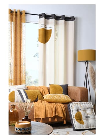 STOF France Ösenvorhang "Lenny" in Creme - (L)260 x (B)140 cm