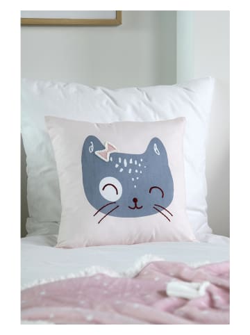 STOF France Kussen "Zoeline" blauw - (L)40 x (B)40 cm