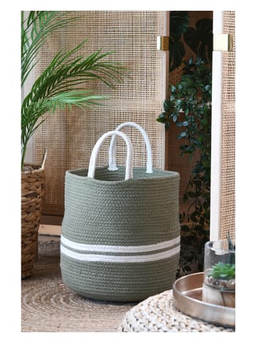 STOF France Opbergmand "Guam" kaki - (H)30 x Ø 30 cm