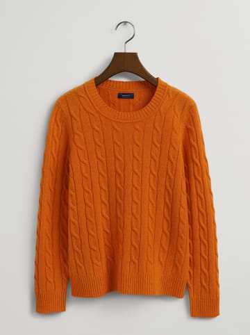 Gant Wełniany sweter w kolorze pomarańczowym