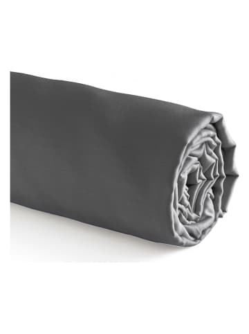 Cacharel textiles Satin-Spannbettlaken "Uni" in Anthrazit