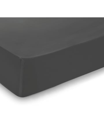 Cacharel textiles Satin-Spannbettlaken "Uni" in Anthrazit