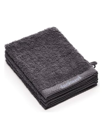 Cacharel textiles 4-delige set: washandjes antraciet