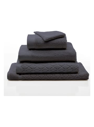 Cacharel textiles 2-delige set: gastendoeken antraciet