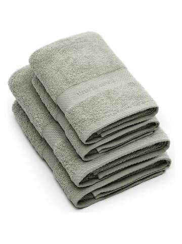 Cacharel 4-delige set: handdoeken grijsgroen