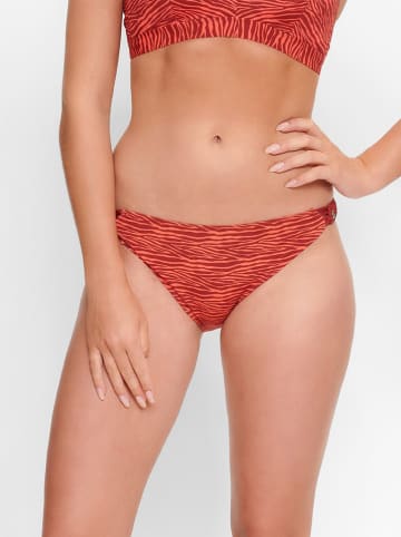 Linga Dore Bikini-Hose in Rot/ Bunt