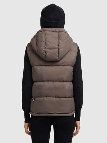 Khujo Steppweste "Eden Matt" in Taupe
