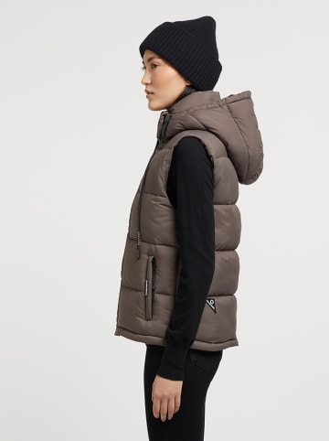 Khujo Steppweste "Eden Matt" in Taupe