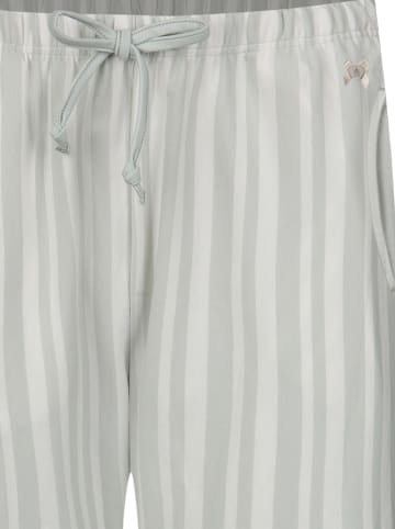 SHORT STORIES Spodnie piżamowe w kolorze szaro-białym