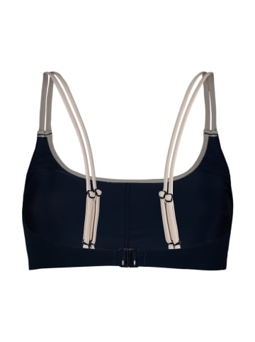 SHORT STORIES Bikini-Oberteil in Dunkelblau/ Creme