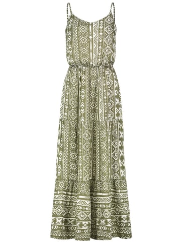 Sublevel Kleid in Grün/ Creme