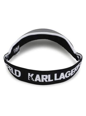 Karl Lagerfeld Kids Daszek przeciwsłoneczny w kolorze czarnym
