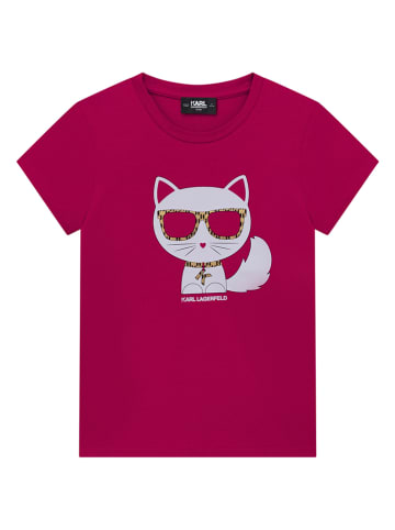 Karl Lagerfeld Kids Koszulka w kolorze różowym