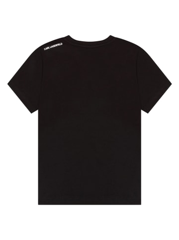 Karl Lagerfeld Kids Koszulka w kolorze czarnym