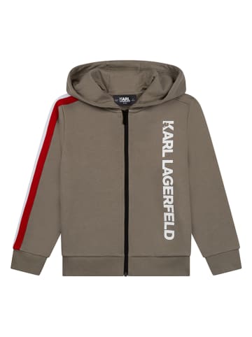Karl Lagerfeld Kids Sweatjacke in Khaki