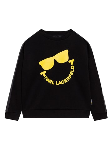 Karl Lagerfeld Kids Bluza w kolorze czarnym