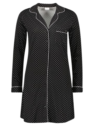 LASCANA Koszula nocna "Nightgown" w kolorze czarno-białym