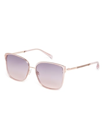 Karen Millen Damskie okulary przeciwsłoneczne w kolorze złoto-fioletowo-jasnoróżowym