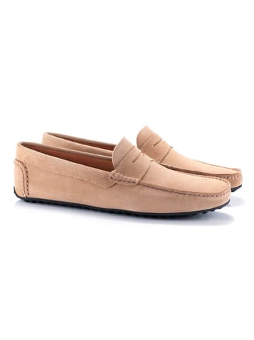 ORTIZ & REED Leder-Mokassins "Sihamor" in Beige