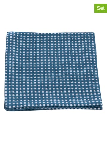 Overbeck and Friends 2er-Set: Geschirrtücher "Elli" in Blau - (L)35 x (B)35 cm