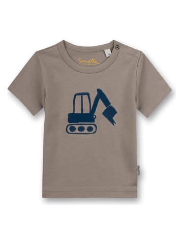Sanetta Kidswear Koszulka "Little Builder" w kolorze brązowym