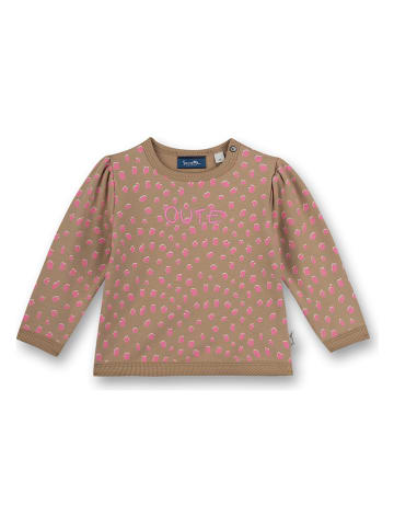 Sanetta Kidswear Sweatshirt "Lovely Leo" beige/lichtroze