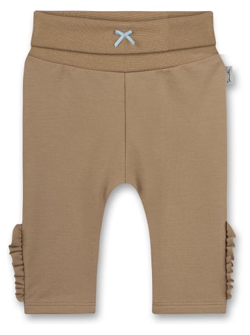 Sanetta Kidswear Spodnie dresowe "Lovely Leo" w kolorze brązowym