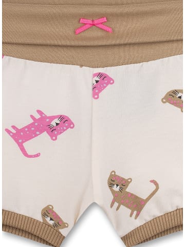Sanetta Kidswear Shorts "Lovely Leo" in Beige/ Braun