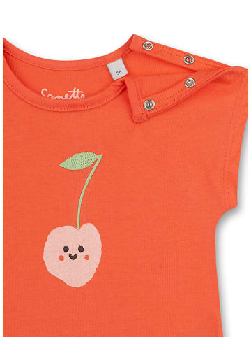 Sanetta Kidswear Koszulka "Fresh Fruits" w kolorze pomarańczowym