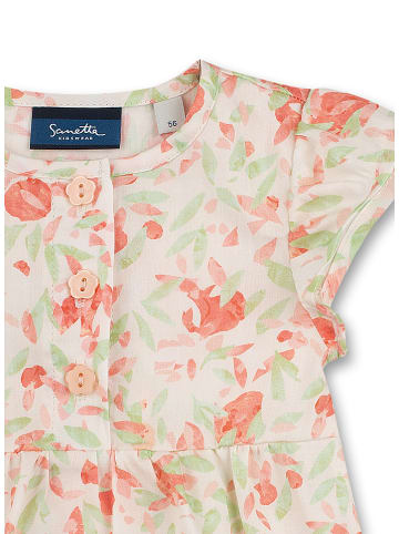 Sanetta Kidswear Sukienka "Fresh Fruits" w kolorze beżowym