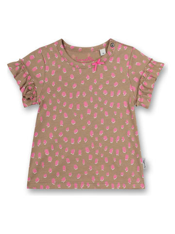 Sanetta Kidswear Shirt "Lovely Leo" in Hellbraun/ Pink