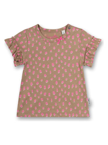 Sanetta Kidswear Shirt "Lovely Leo" lichtbruin/roze