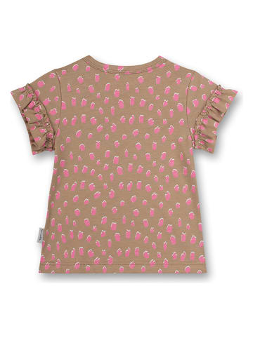 Sanetta Kidswear Shirt "Lovely Leo" lichtbruin/roze