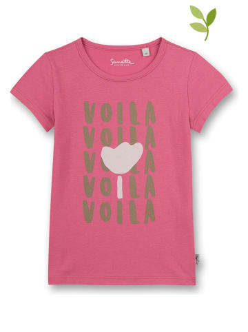 Sanetta Kidswear Koszulka "Flower" w kolorze różowym