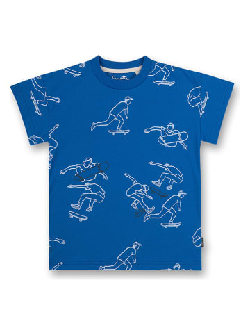 Sanetta Kidswear Koszulka "Skate" w kolorze niebieskim