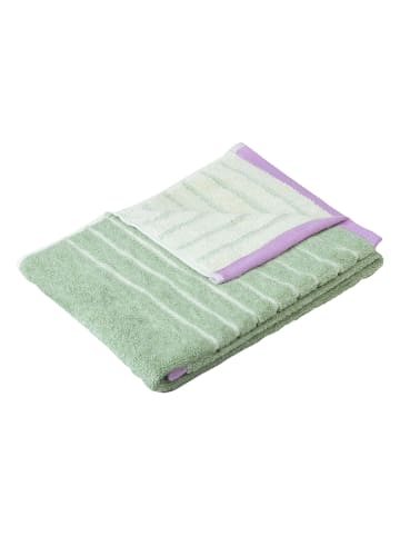 Hübsch Ręcznik "Promenade" w kolorze zielonym - 140 x 70 cm